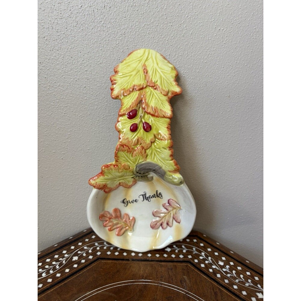 ‘Give Thanks’ Spoon Rest Thanksgiving Fall Kitchen